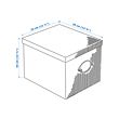 KVARNVIK storage box with lid
