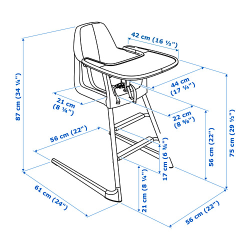 LANGUR junior/highchair with tray