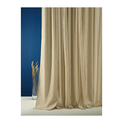 TRYSTÄVMAL curtains, 1 pair
