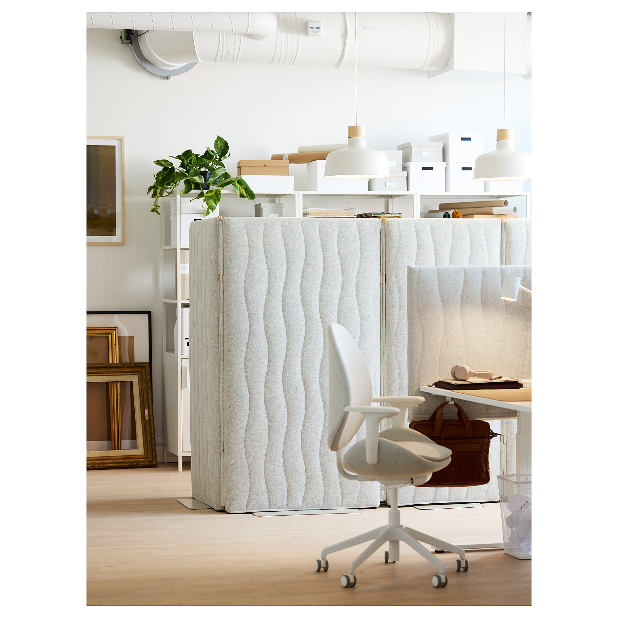 MITTZON acoustic screen, floor standing