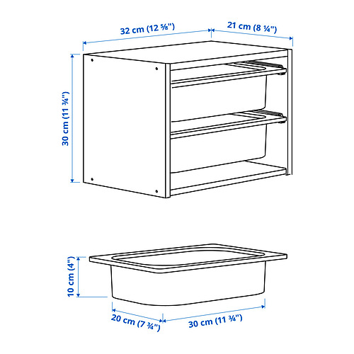 TROFAST wall storage