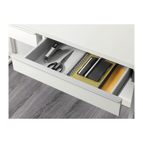 BESTÅ BURS desk, 120x40x74 cm, high-gloss white