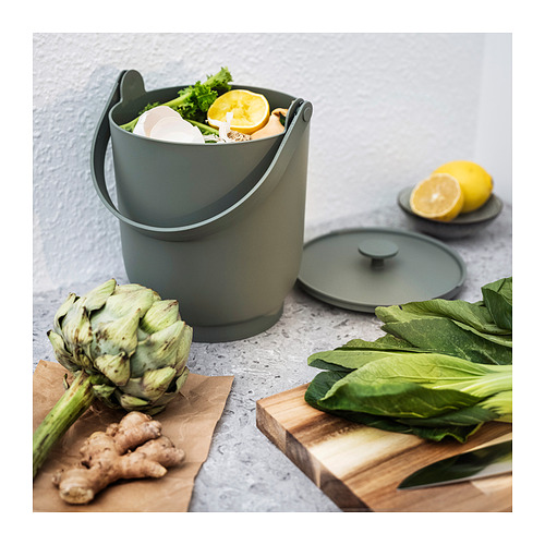FARMARKVAST bin with lid for organic waste