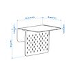KRAMPHULT/SKÅDIS armrest tray with container