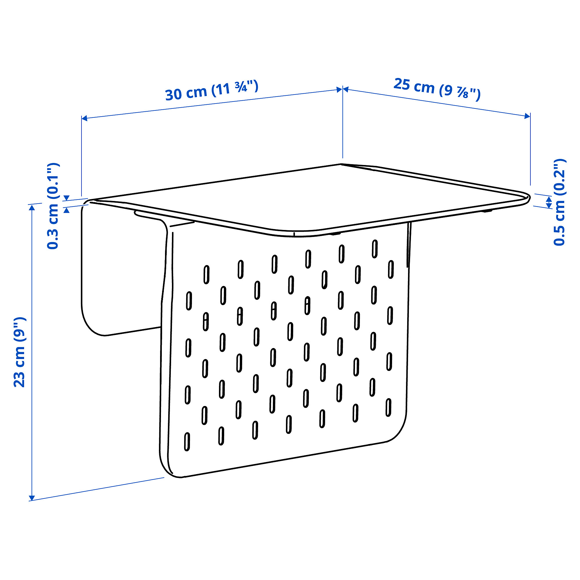 KRAMPHULT/SKÅDIS armrest tray with container