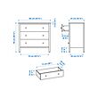 KILBERGET chest of 3 drawers