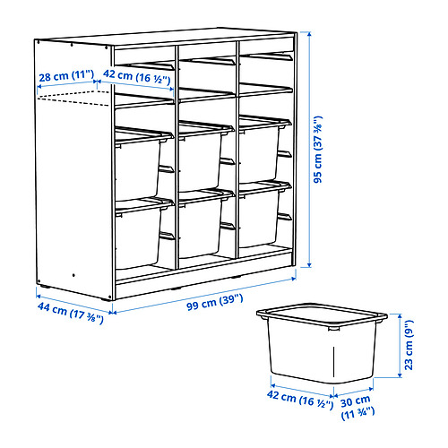 TROFAST storage combination
