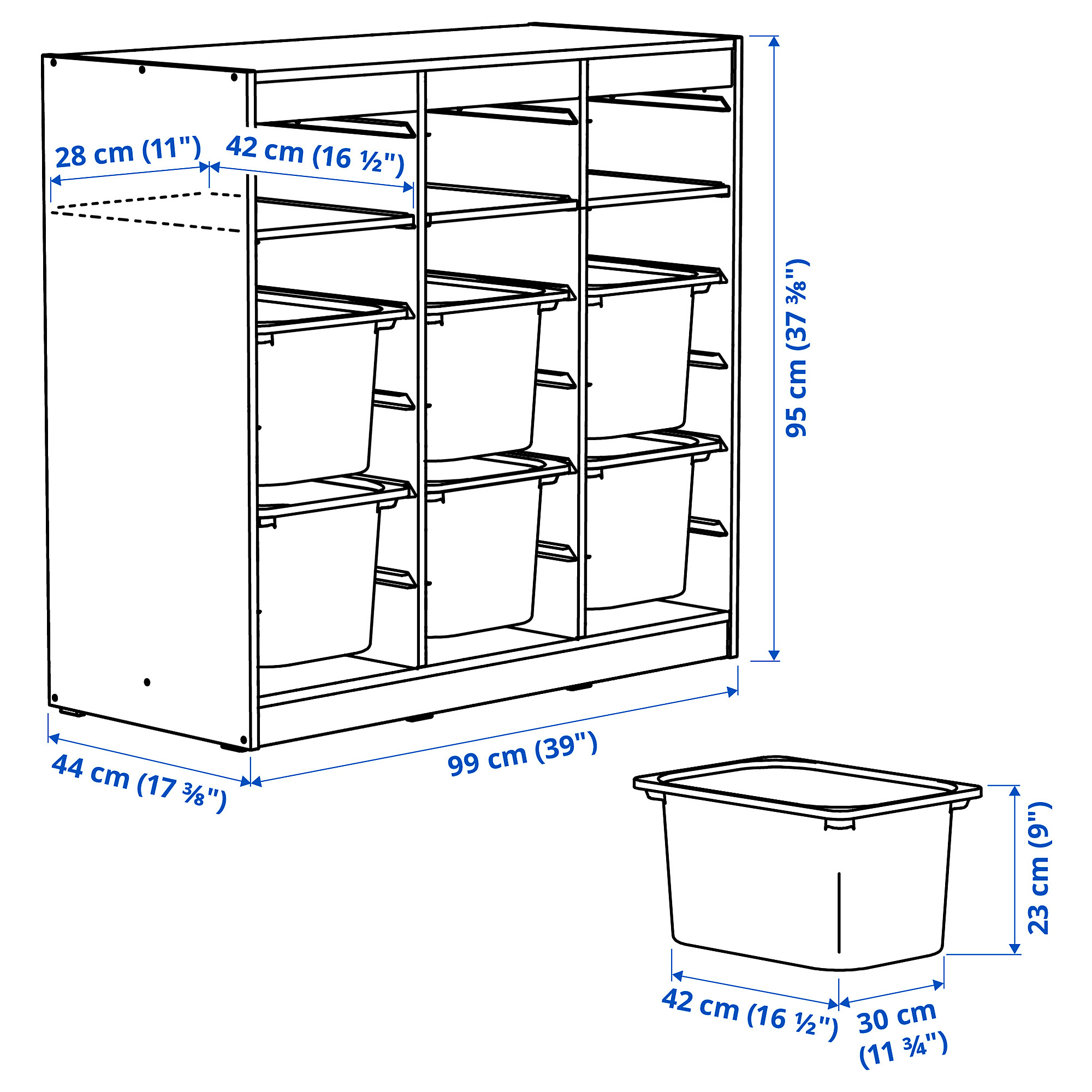 TROFAST storage combination