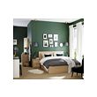MALM bed frame, high, w 4 storage boxes