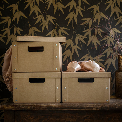 GÄRDESGÅRD storage box with lid