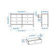 KILBERGET chest of 6 drawers