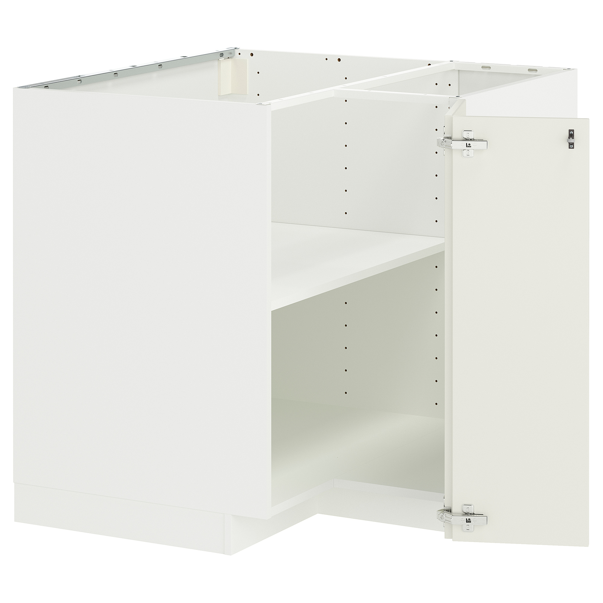METOD corner base cabinet with shelf