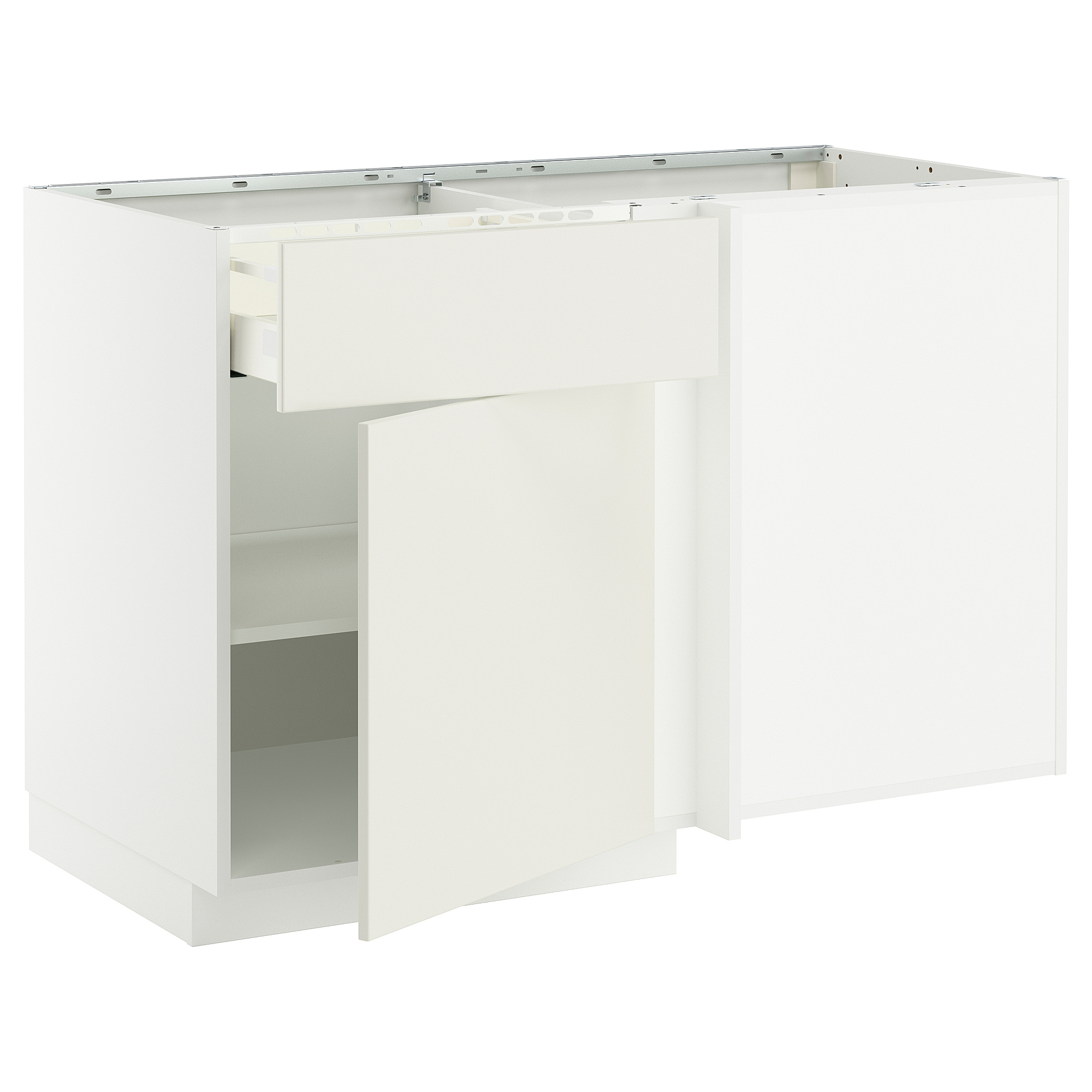 METOD/MAXIMERA corner base cab w drawer and shelf