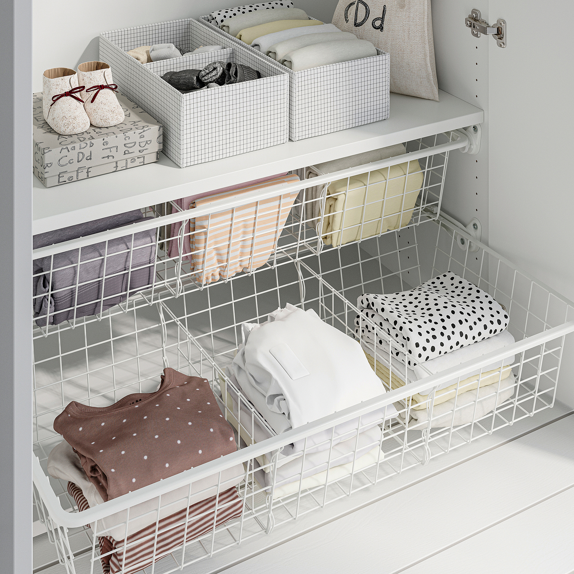 ALTARLIDEN wire basket with pull-out rail