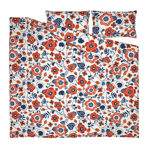 KANONVISKA duvet cover and 2 pillowcases