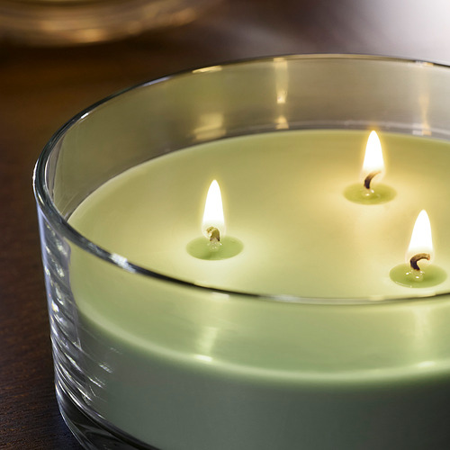 LOTSFÅGEL 杯裝香味蠟燭/3燈芯