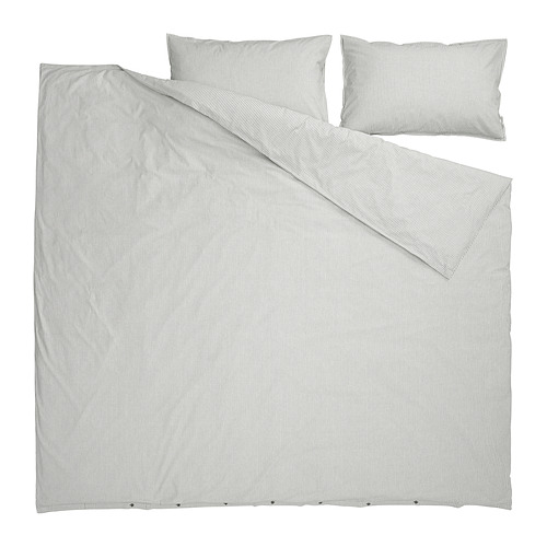 SOLFIBBLA duvet cover and 2 pillowcases