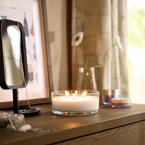 LOTSFÅGEL 杯裝香味蠟燭/3燈芯