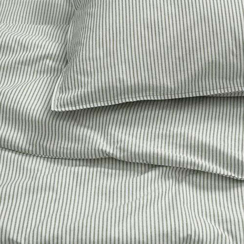 SOLFIBBLA duvet cover and 2 pillowcases