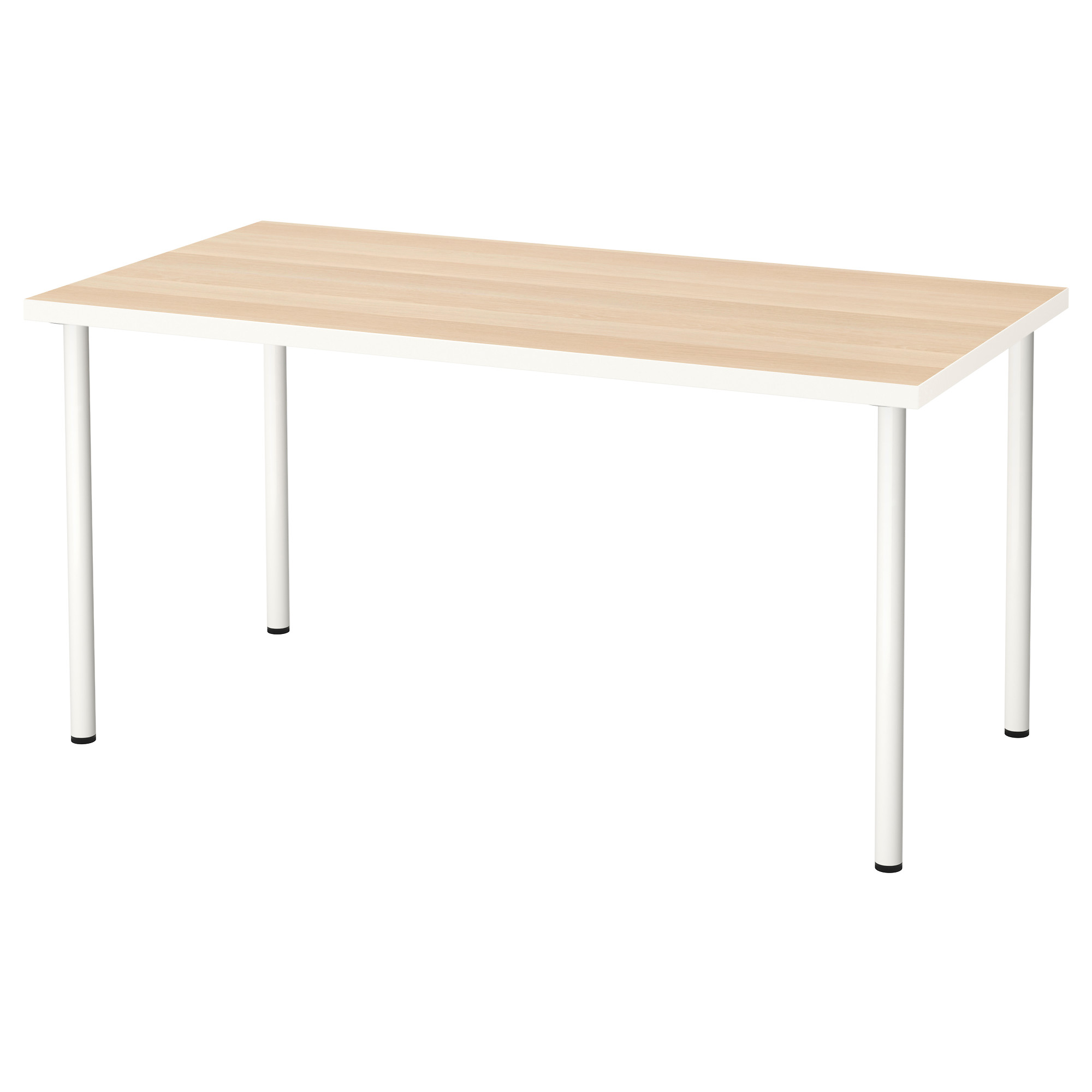 ADILS/LINNMON table, white white stained oak effect/white IKEA Hong