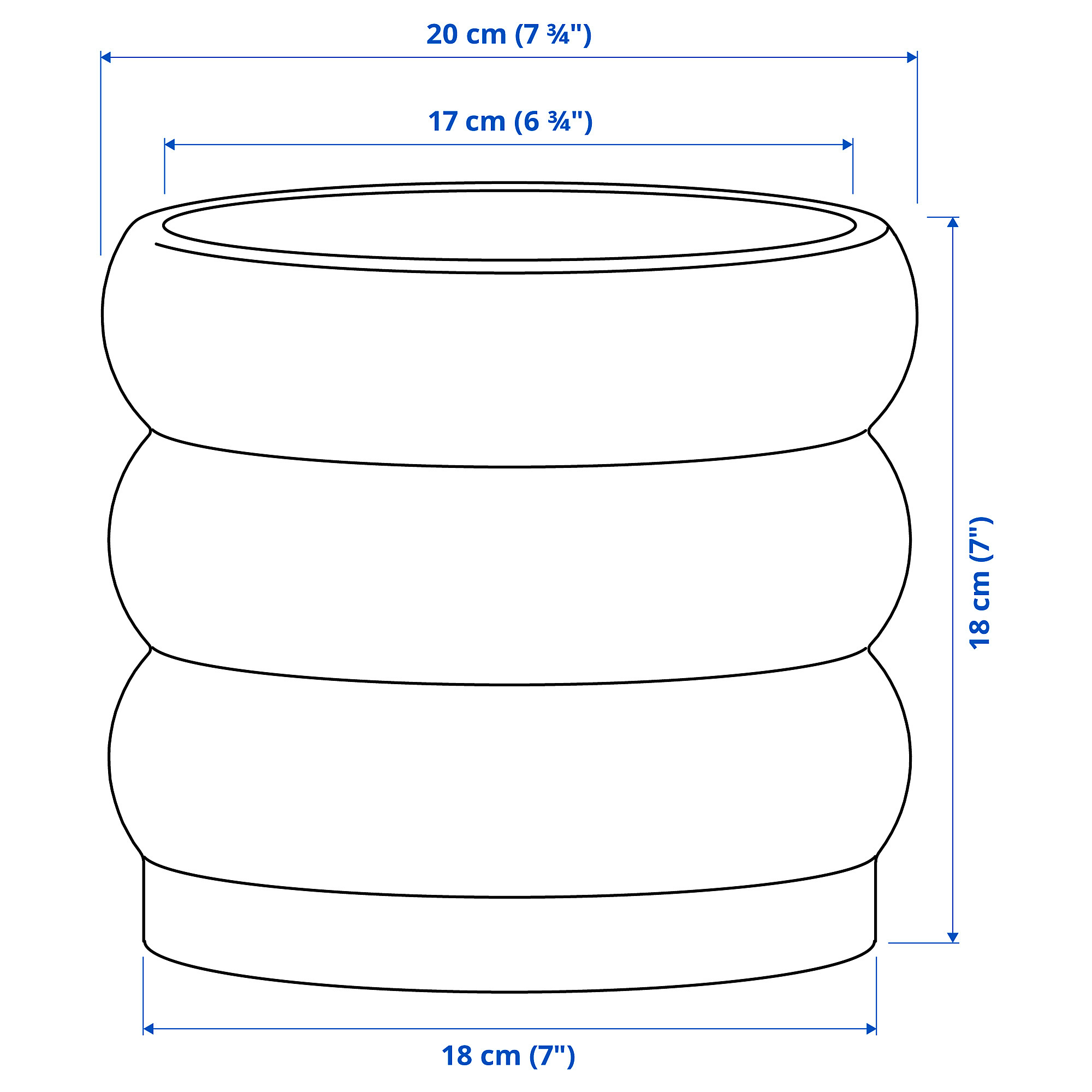 HASSELBUKETT plant pot