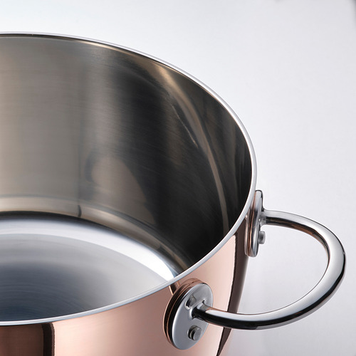 FINMAT 連蓋鍋, 銅/不銹鋼, 5 l