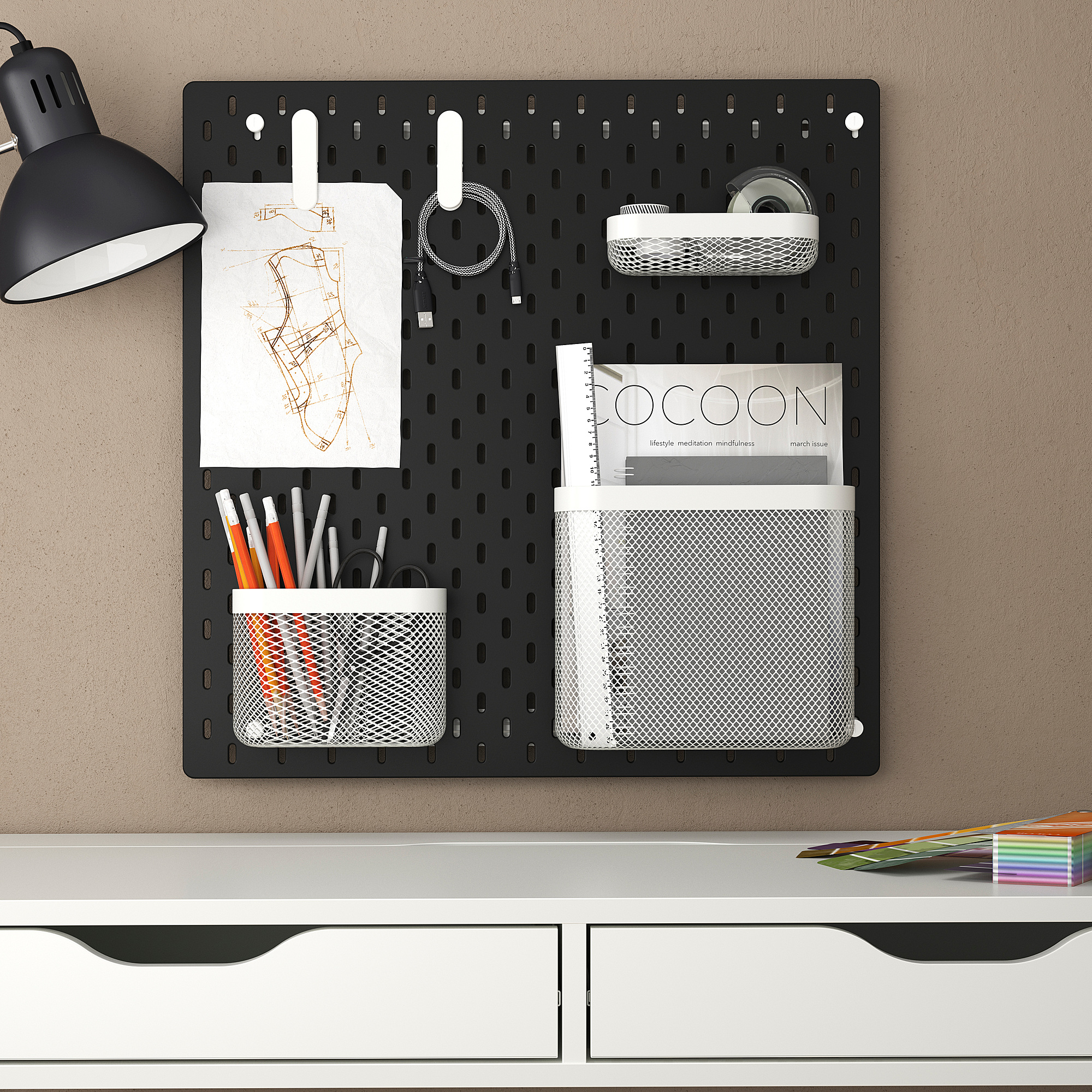 SKÅDIS pegboard combination