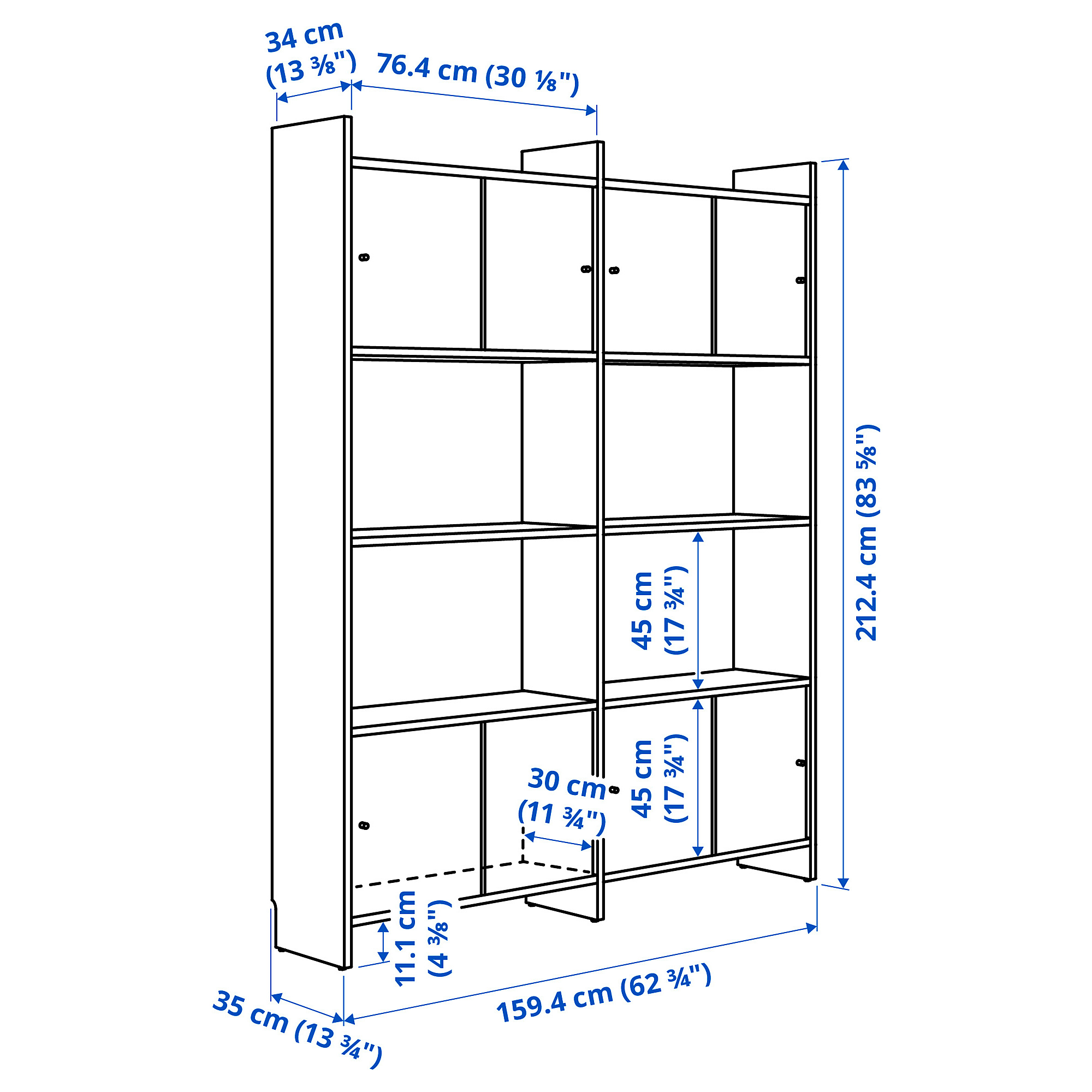 LÅDMAKARE storage combination w sliding doors