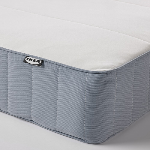 VESTMARKA spring mattress, firm/light blue, double