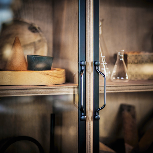 LANESUND glass-door cabinet