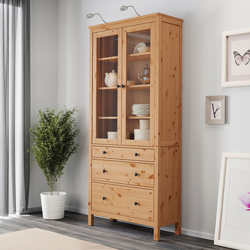 Ikea hemnes glass deals cabinet