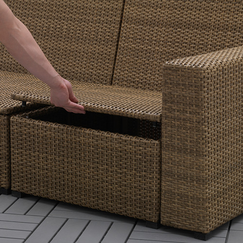 SOLLERÖN 2-seat modular sofa, outdoor