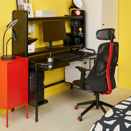 MATCHSPEL/FREDDE gaming desk and chair