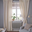 LENDA curtains with tie-backs, 1 pair