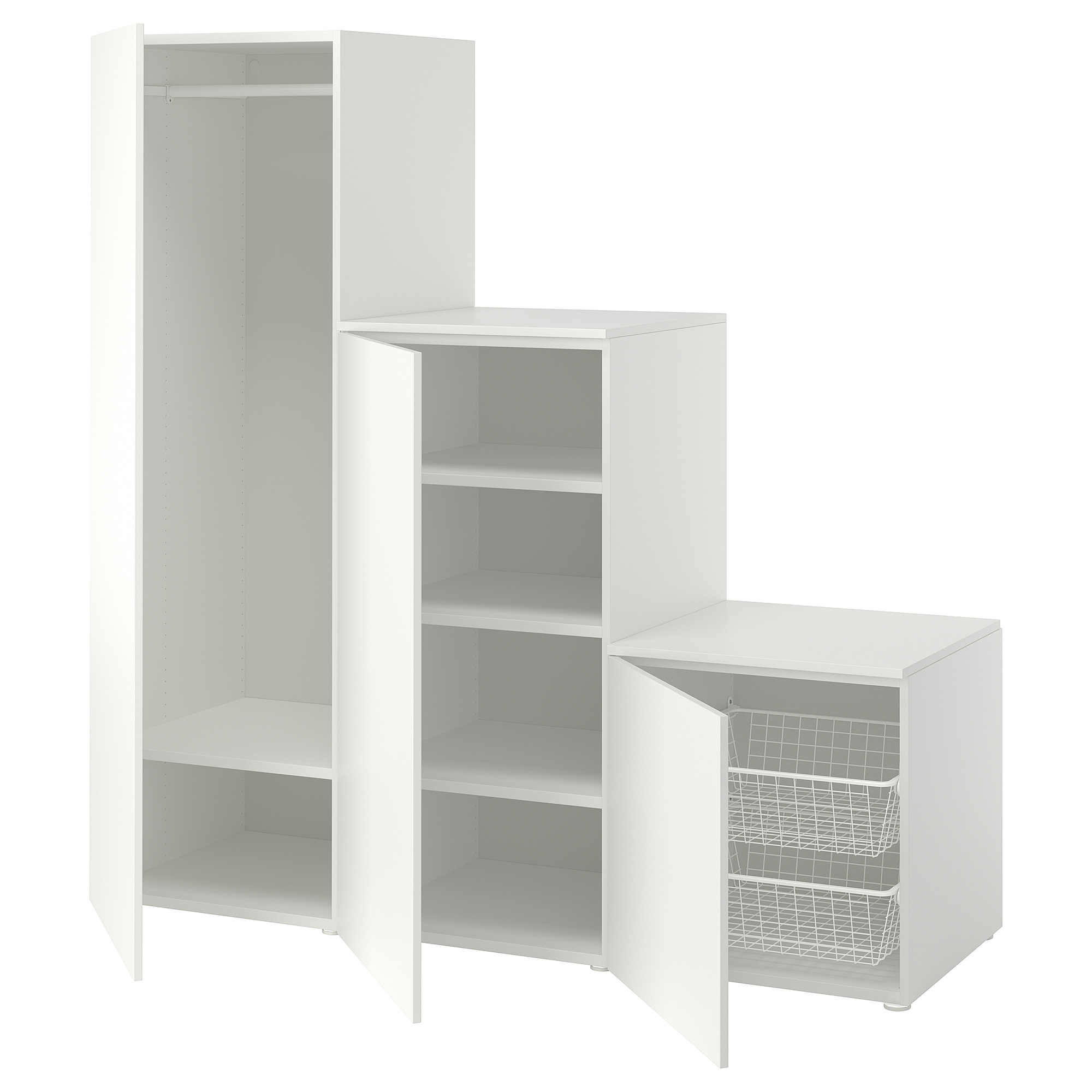 PLATSA wardrobe with 3 doors