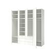 PLATSA wardrobe with 8 doors and 6 drawers