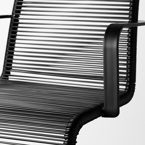 VÄSMAN chair with armrests, outdoor