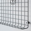 GREJIG wall grid with rail