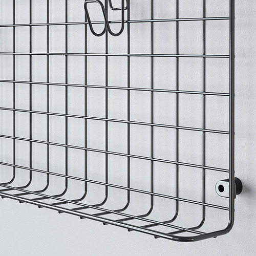 GREJIG wall grid with rail