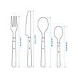 DOFTSKÖLD 刀叉餐具，24件套裝