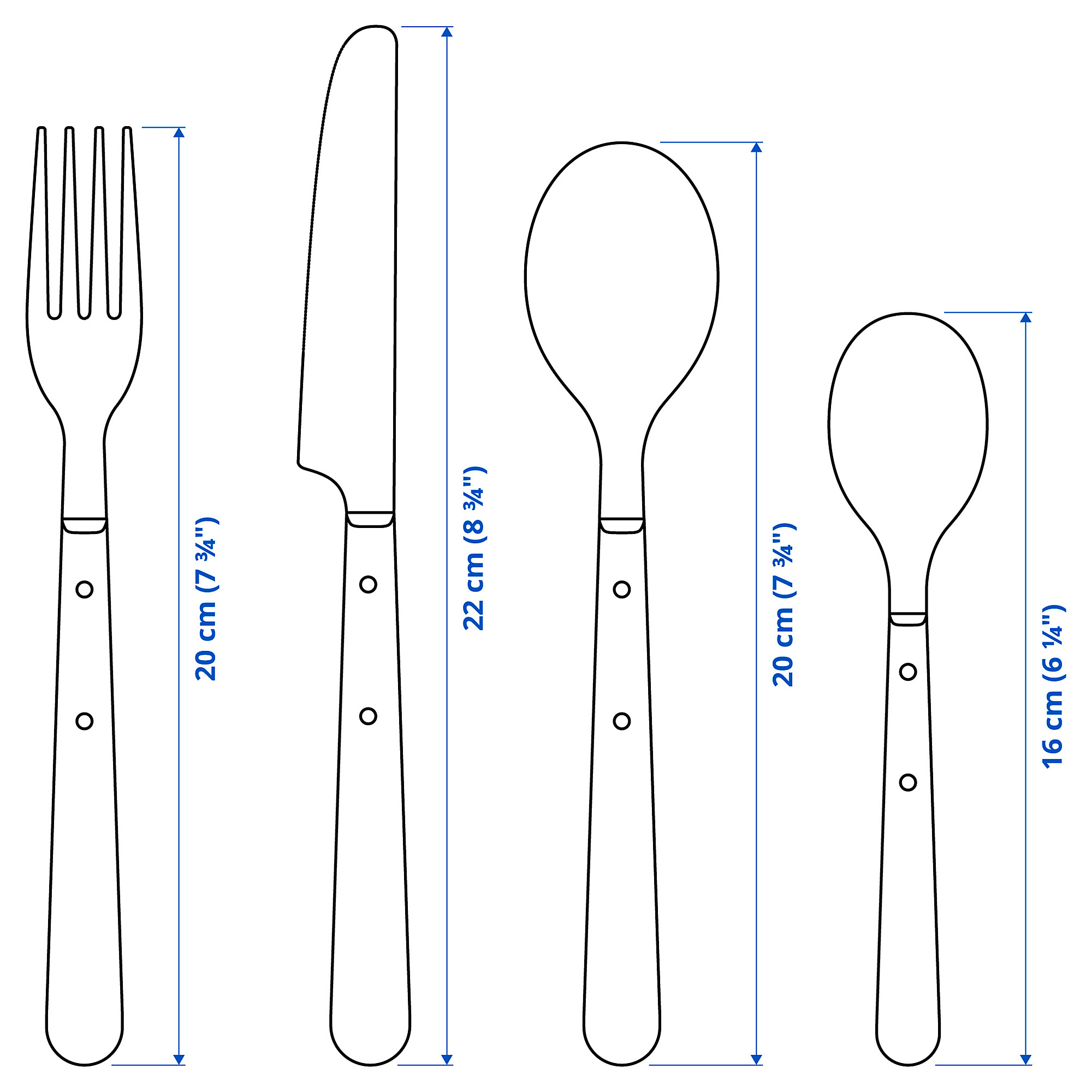 DOFTSKÖLD 24-piece cutlery set