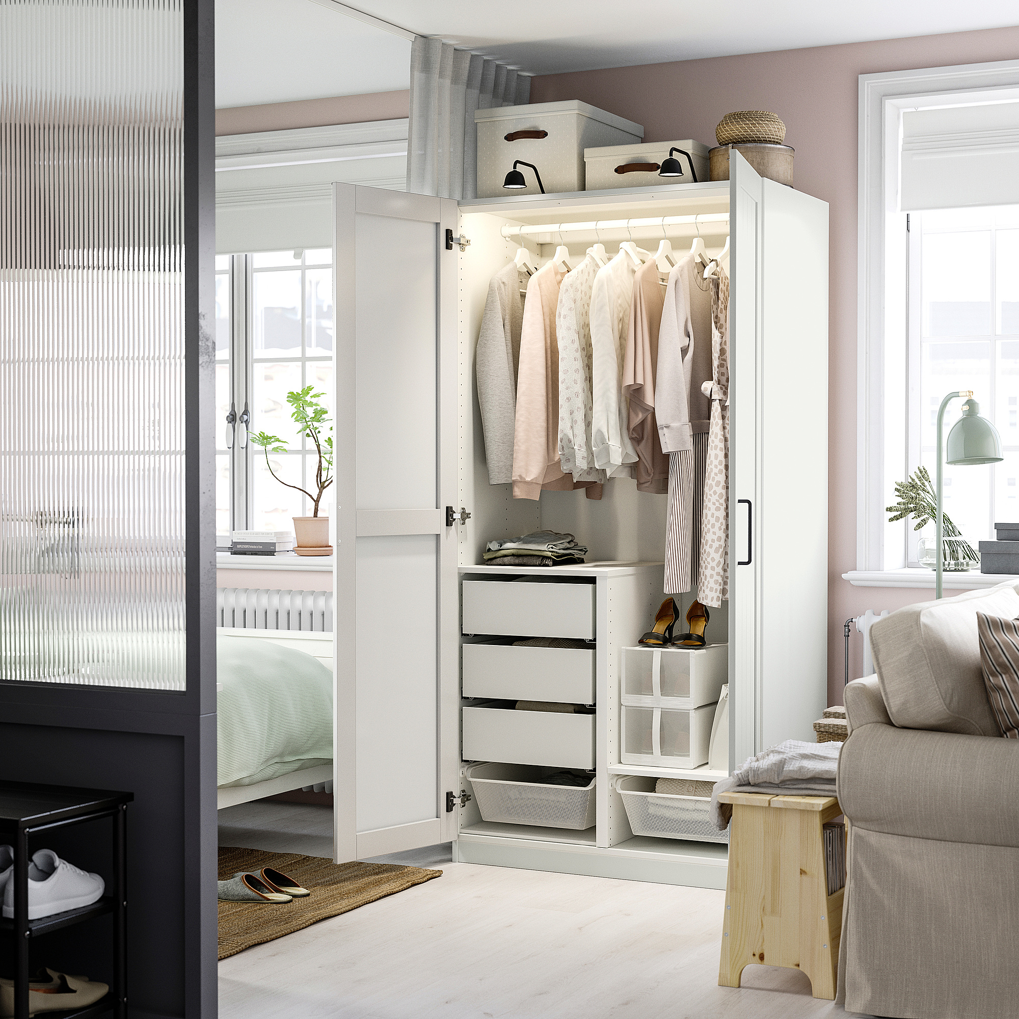 PAX/KAMMARTORP/GULLABERG wardrobe combination