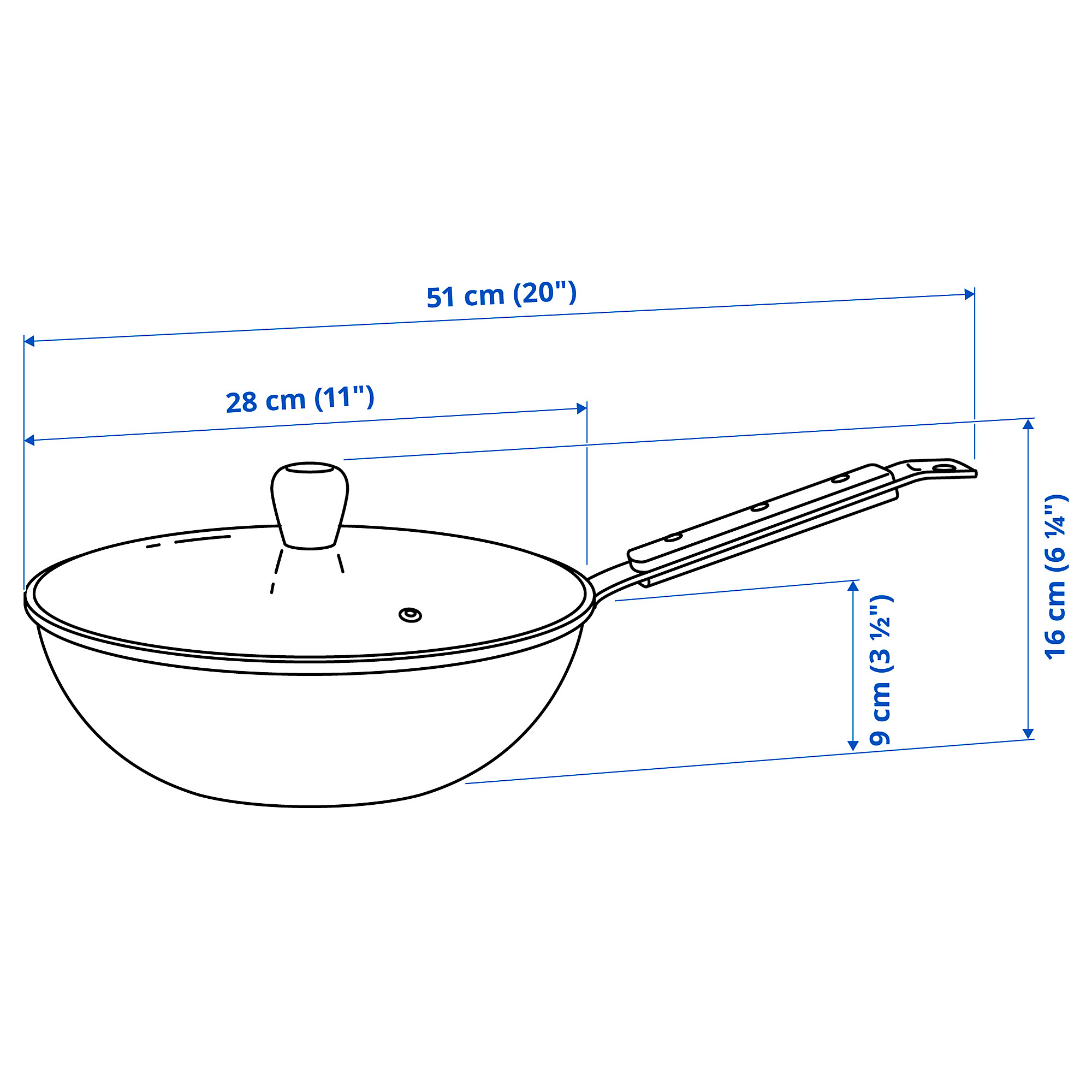 VARDAGEN wok with lid