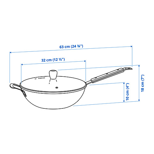 VARDAGEN wok with lid