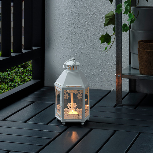 KRINGSYNT lantern for tealight, in/outdoor