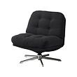 DYVLINGE - swivel easy chair, Kelinge black | IKEA Hong Kong