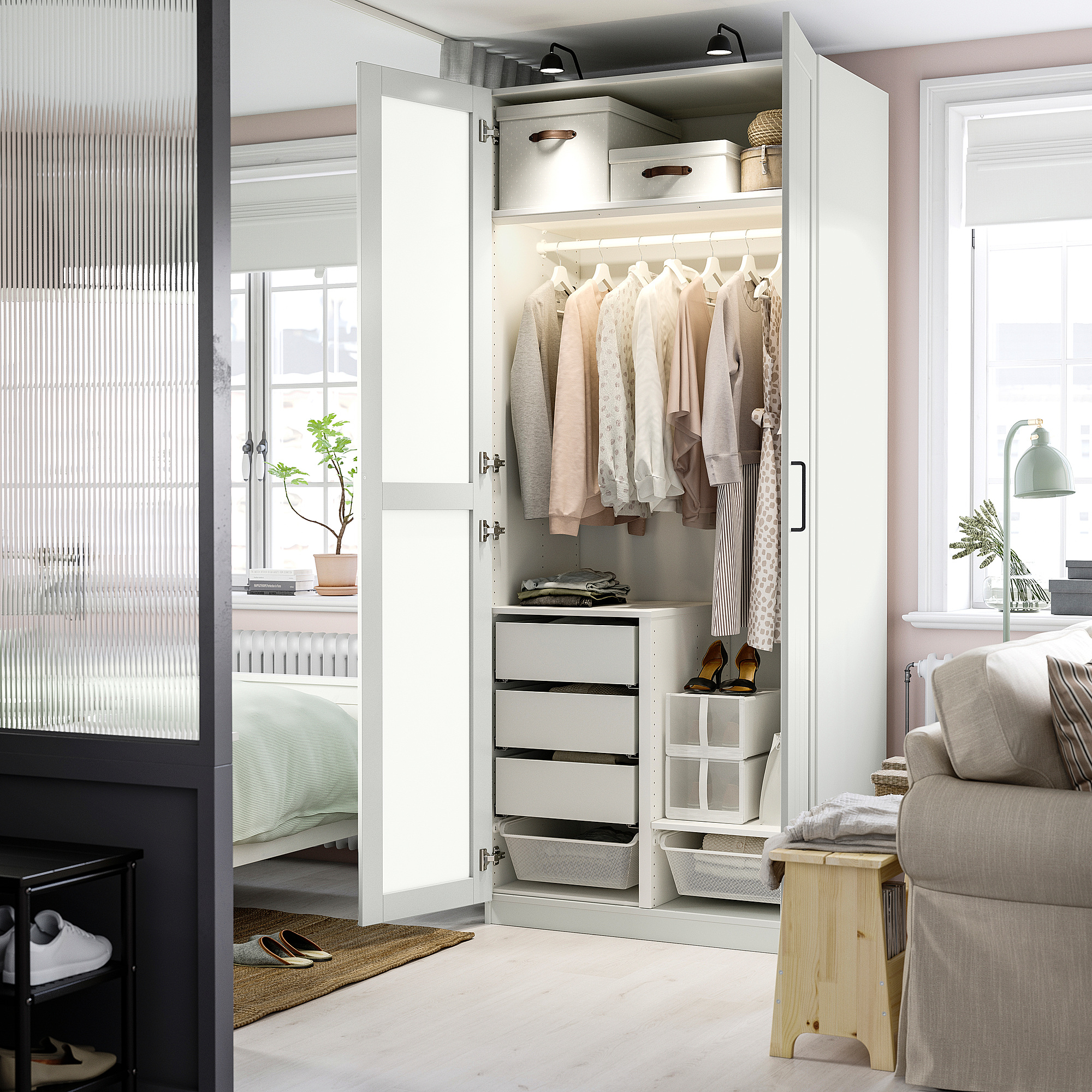 PAX/KAMMARTORP/GULLABERG wardrobe combination