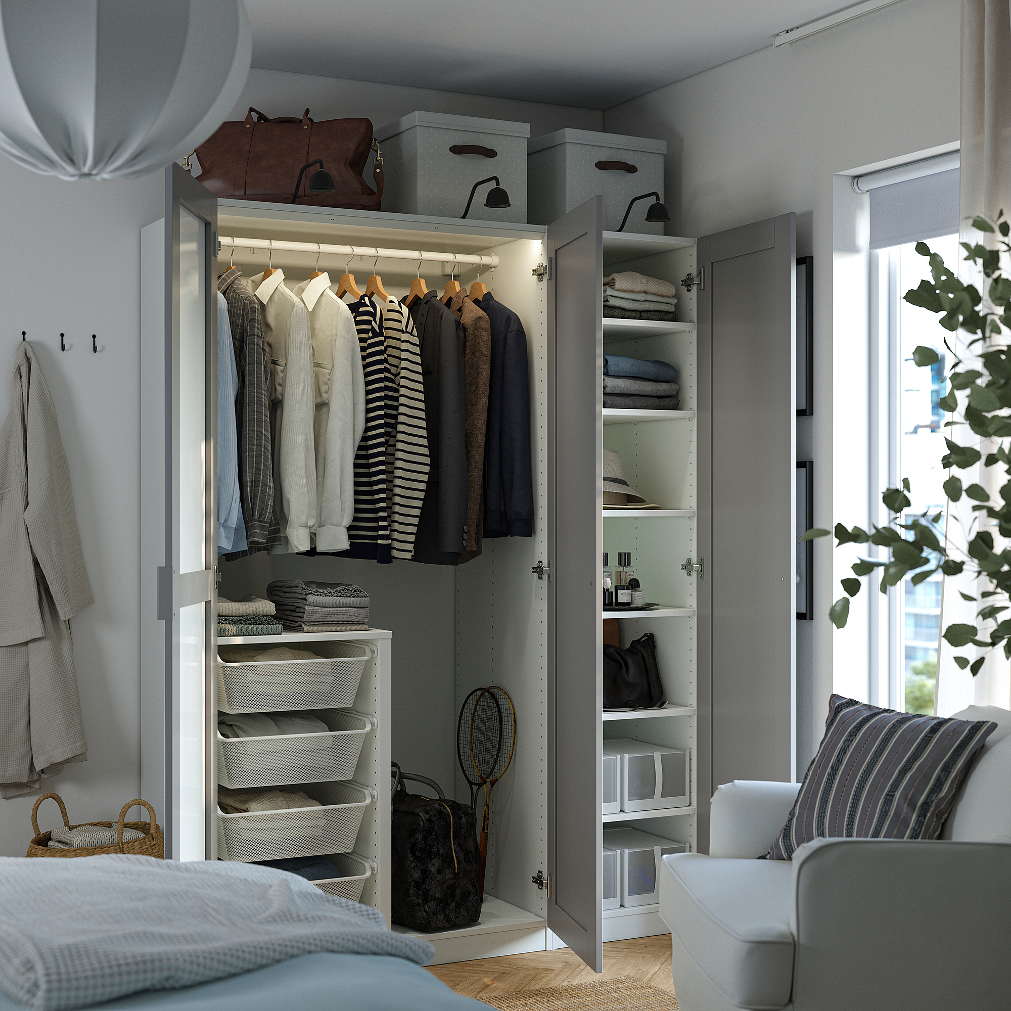 PAX/KAMMARTORP/GULLABERG wardrobe combination