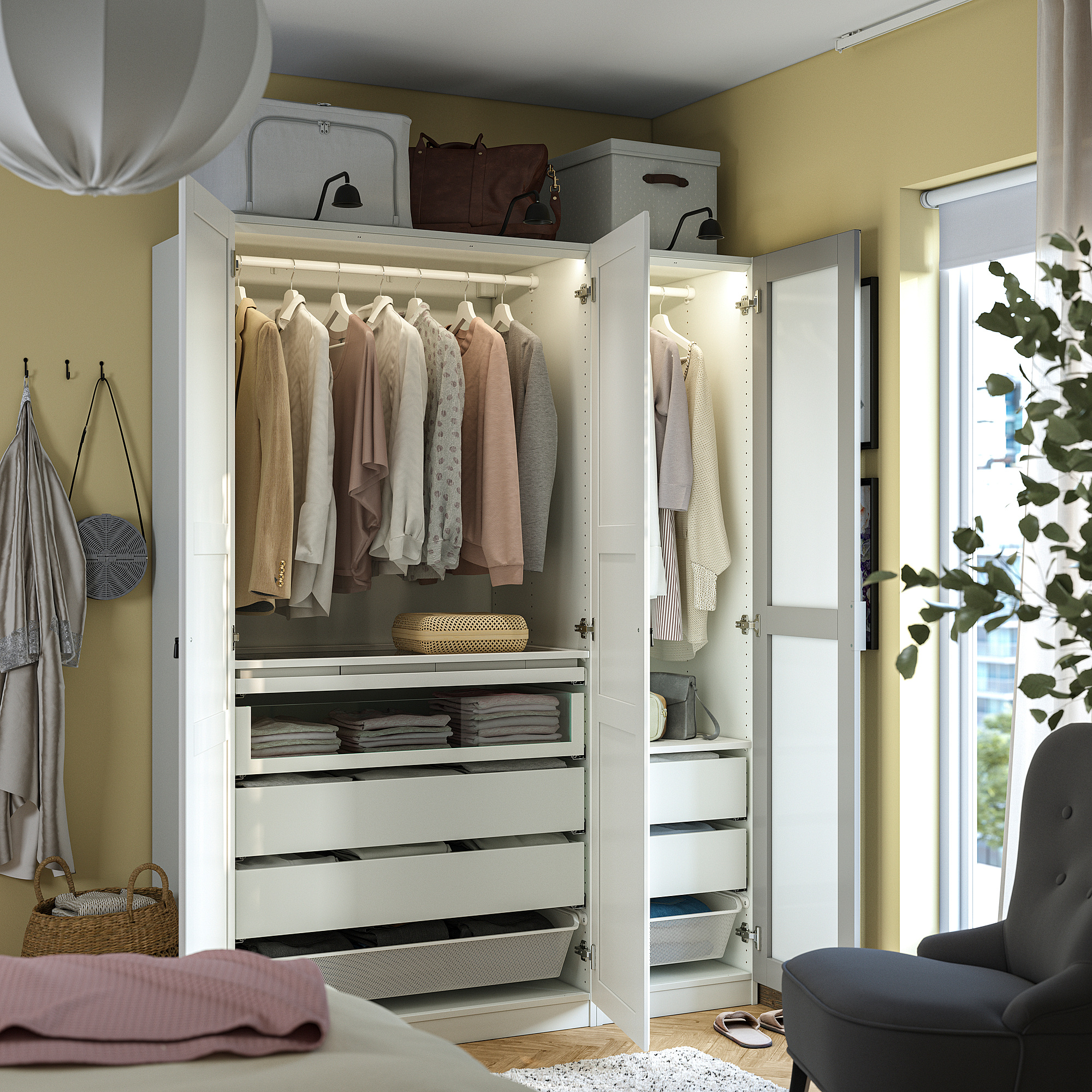 PAX/KAMMARTORP/TYSSEDAL wardrobe combination
