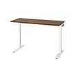 walnut veneer/white